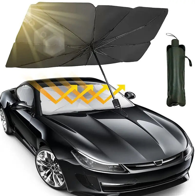 Foldable Car Sun Shade Umbrella for Windshield – UV and Heat Protection