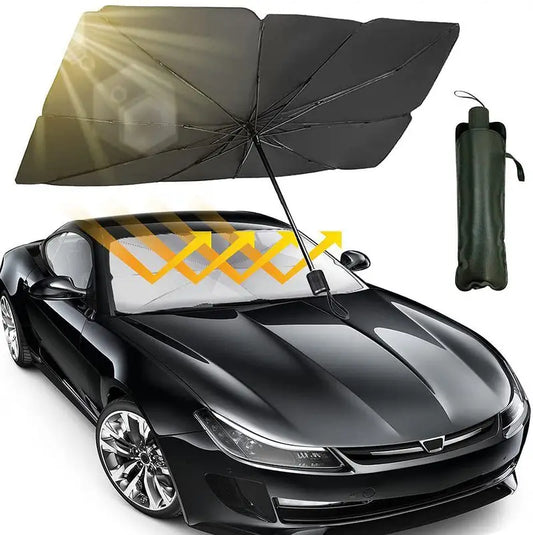 Foldable Car Sun Shade Umbrella for Windshield – UV and Heat Protection