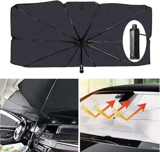 Foldable Car Sun Shade Umbrella for Windshield – UV and Heat Protection